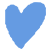 Modre srdicko ikonka